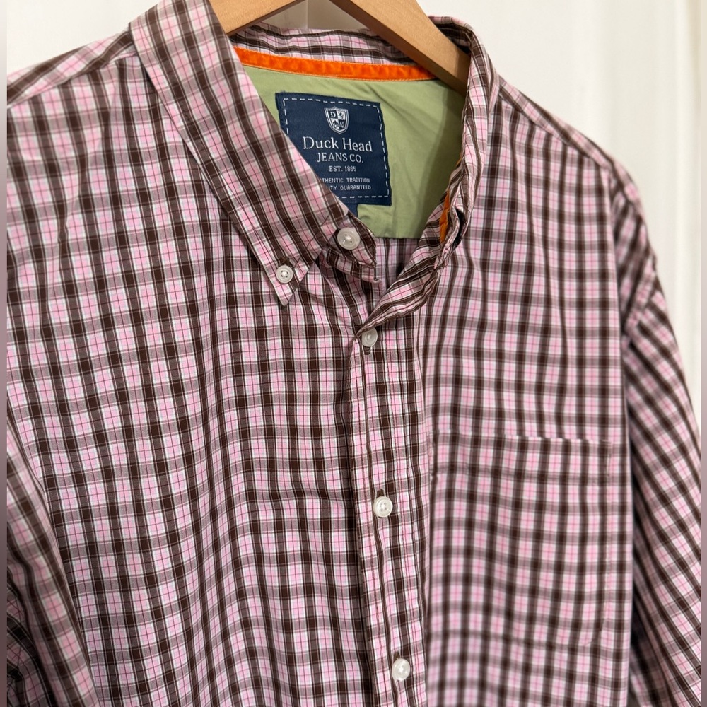 Duck Head Jeans Co- Men’s Long Sleeve Cotton Button Shirt - XXL